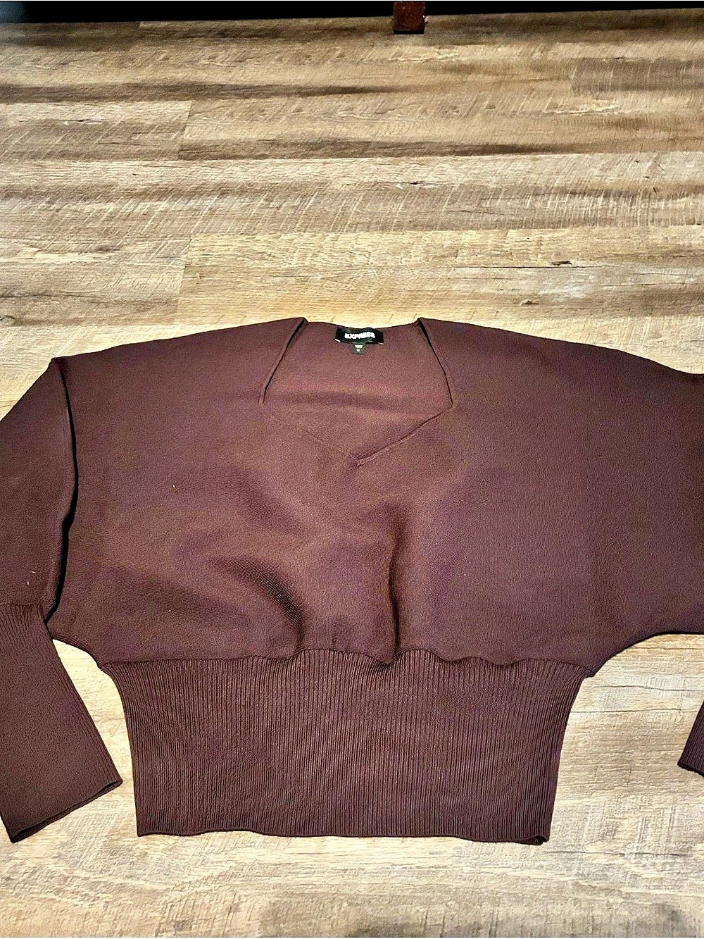 Express EggplantLong Sleeve Sweater Size Medium